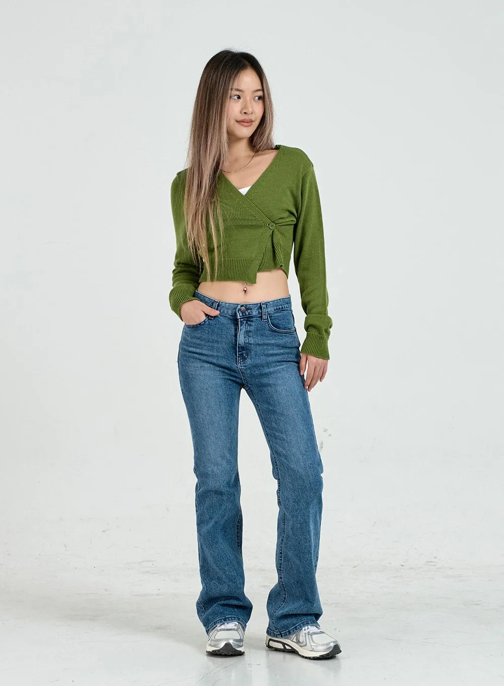 Semi Bootcut Denim Pants CO12