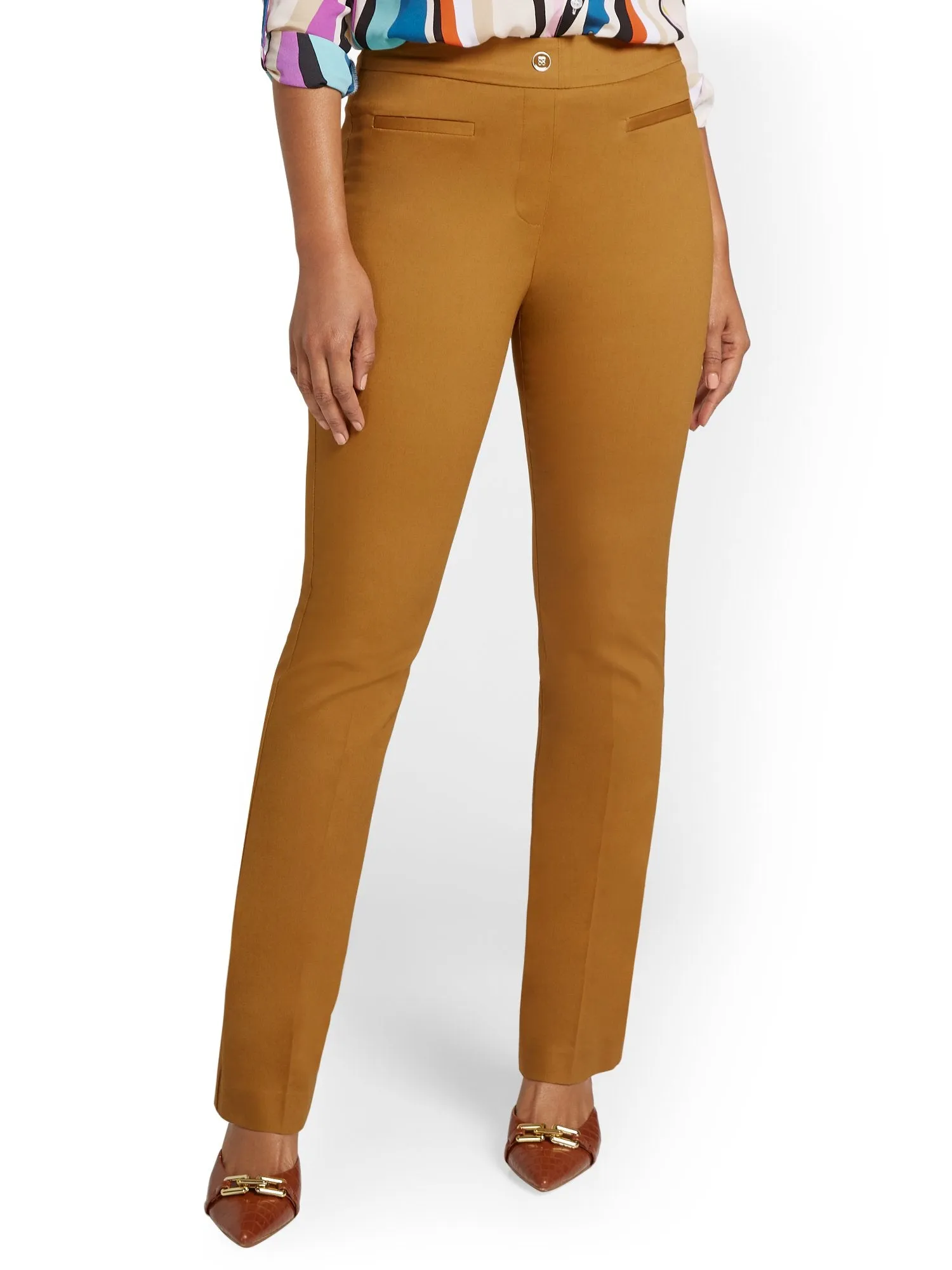 Tall High-Waisted Pull-On Bootcut Pant - NY&Chic Collection